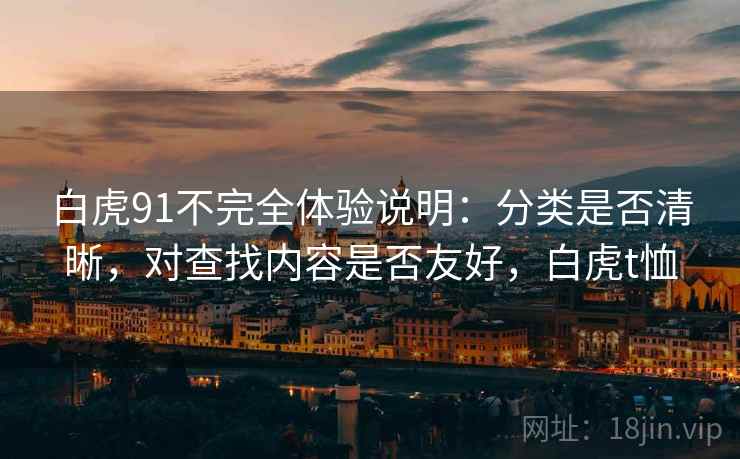 白虎91不完全体验说明：分类是否清晰，对查找内容是否友好，白虎t恤