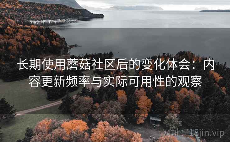 长期使用蘑菇社区后的变化体会：内容更新频率与实际可用性的观察