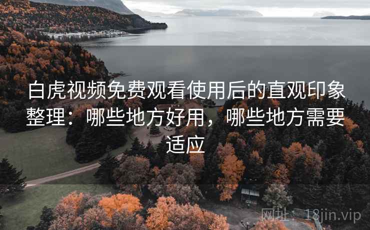 白虎视频免费观看使用后的直观印象整理：哪些地方好用，哪些地方需要适应