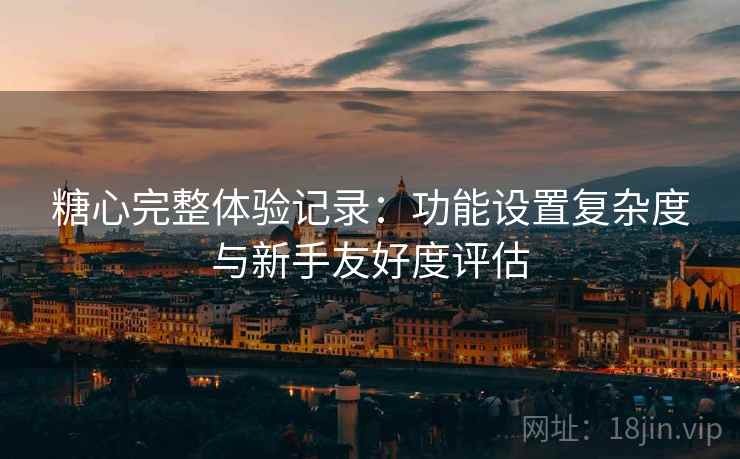 糖心完整体验记录:功能设置复杂度与新手友好度评估 糖心完整体验记录:功能设置复杂度与新手友好度评估