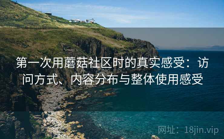 第一次用蘑菇社区时的真实感受：访问方式、内容分布与整体使用感受