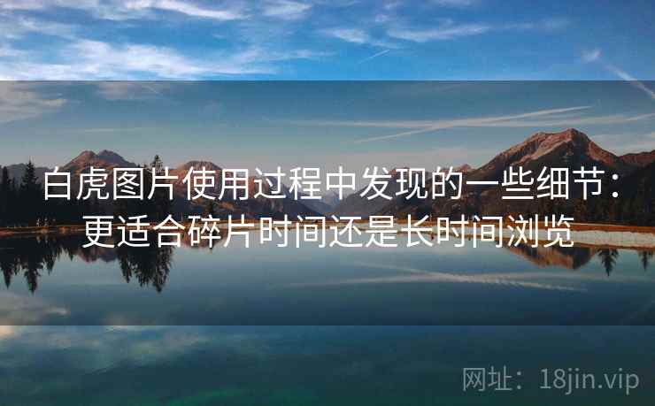 白虎图片使用过程中发现的一些细节:更适合碎片时间还是长时间浏览 白虎图片使用过程中发现的一些细节:更适合碎片时间还是长时间浏览